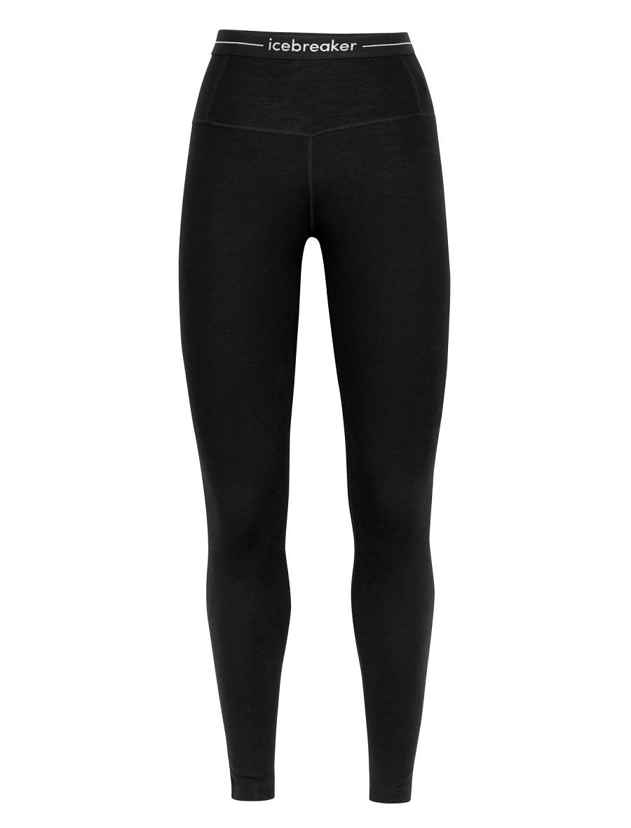 Black Icebreaker Merino 260 Tech High Rise Women's Leggings | AU 1533JPQJ